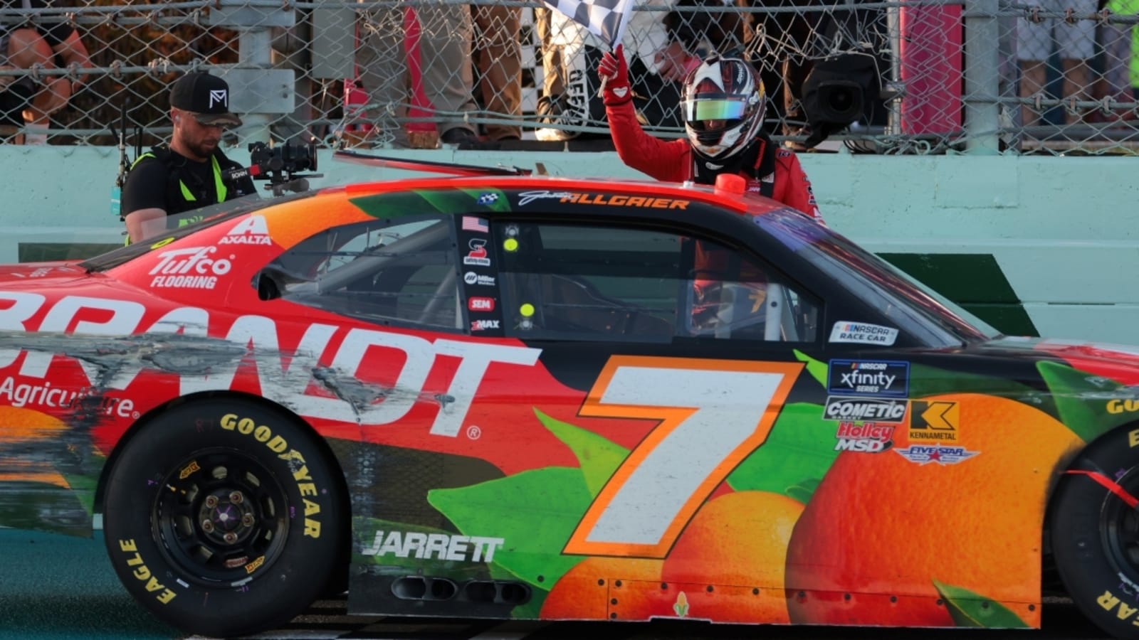 Dale Earnhardt Jr. reacts to Justin Allgaier going back-to-back, Kyle Larson getting ‘screwed over’ at Homestead