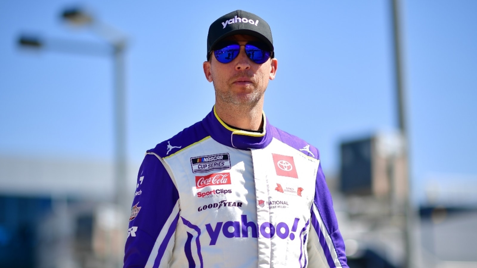 Denny Hamlin hilariously signs fan’s forehead at Texas