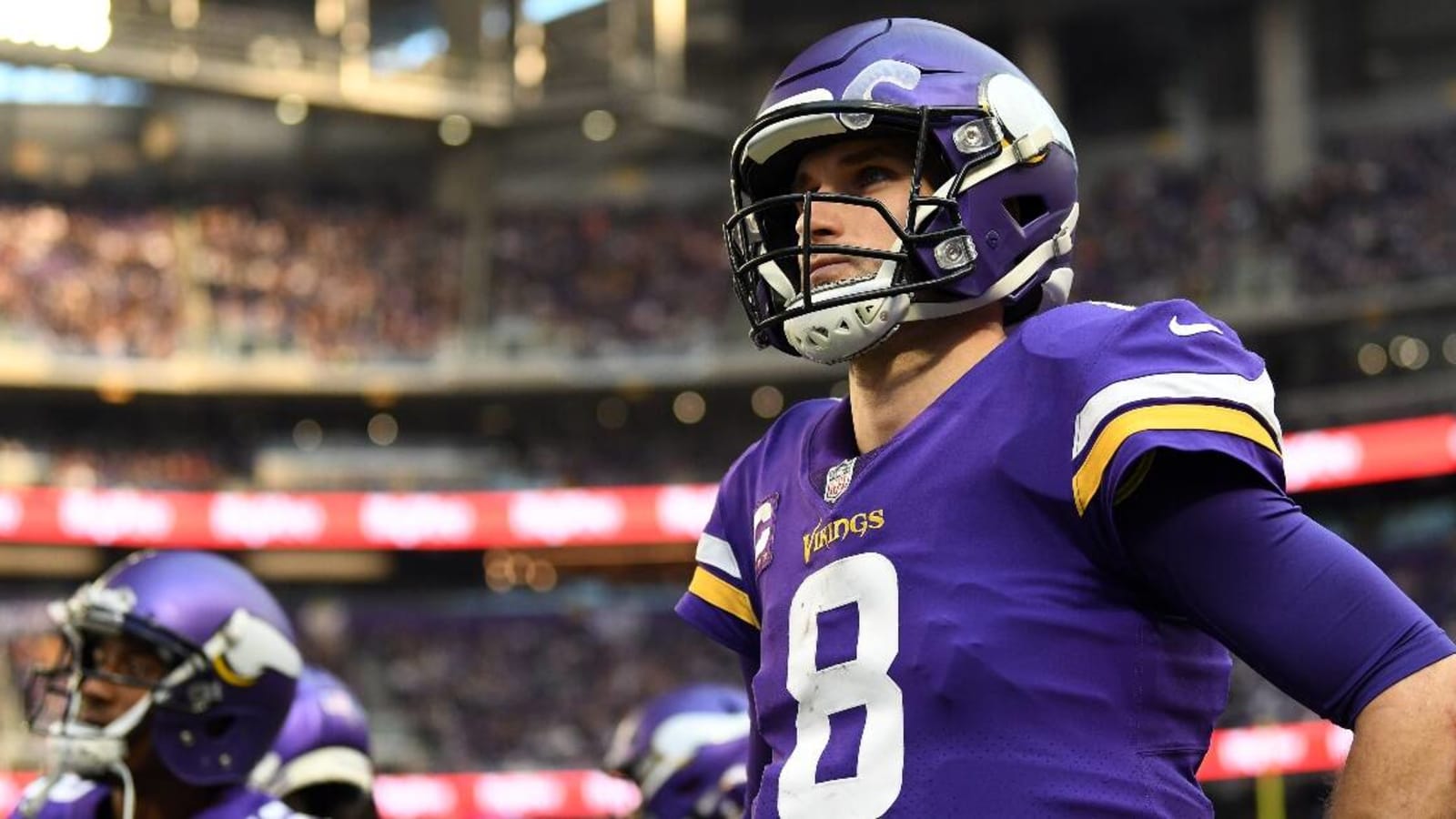 Vikings QB Kirk Cousins carted to locker room after suffering apparent ankle injury