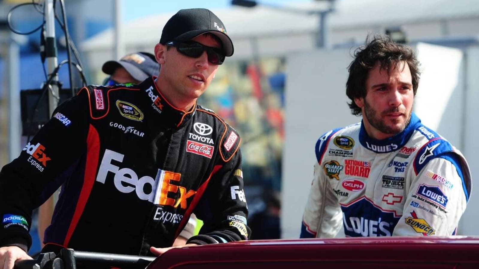 Denny Hamlin blasts NASCAR Hall of Fame voters who didn’t vote for Jimmie Johnson: ‘What a joke’