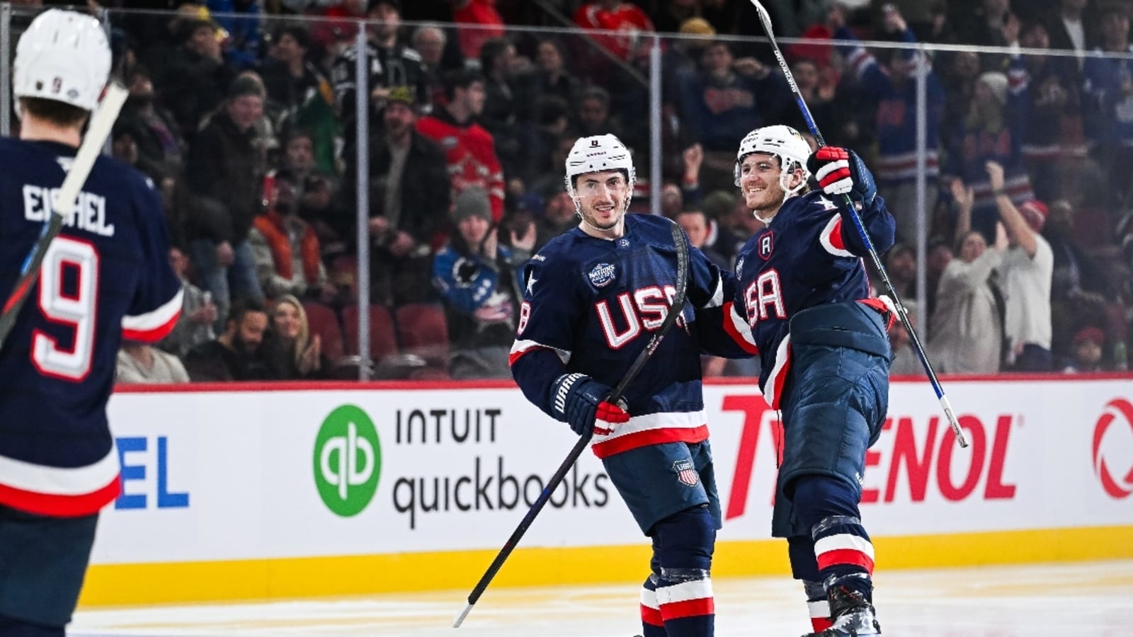 usa sweden score 4 nations hockey