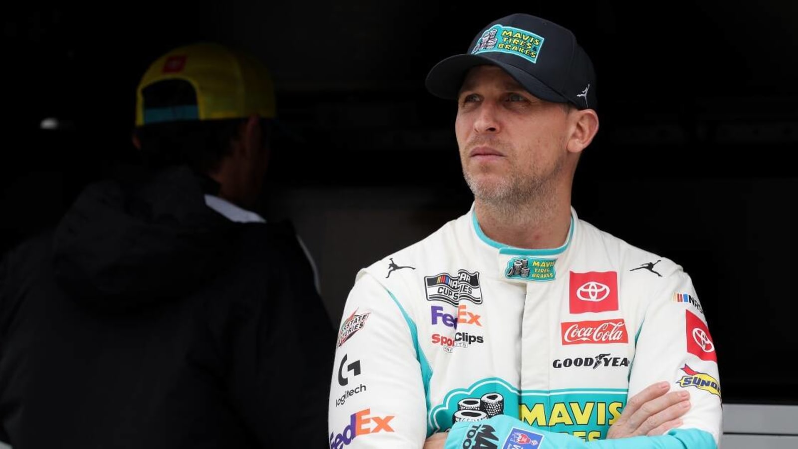 Denny Hamlin explains what Chris Buescher could’ve done different to prevent Kyle Larson win