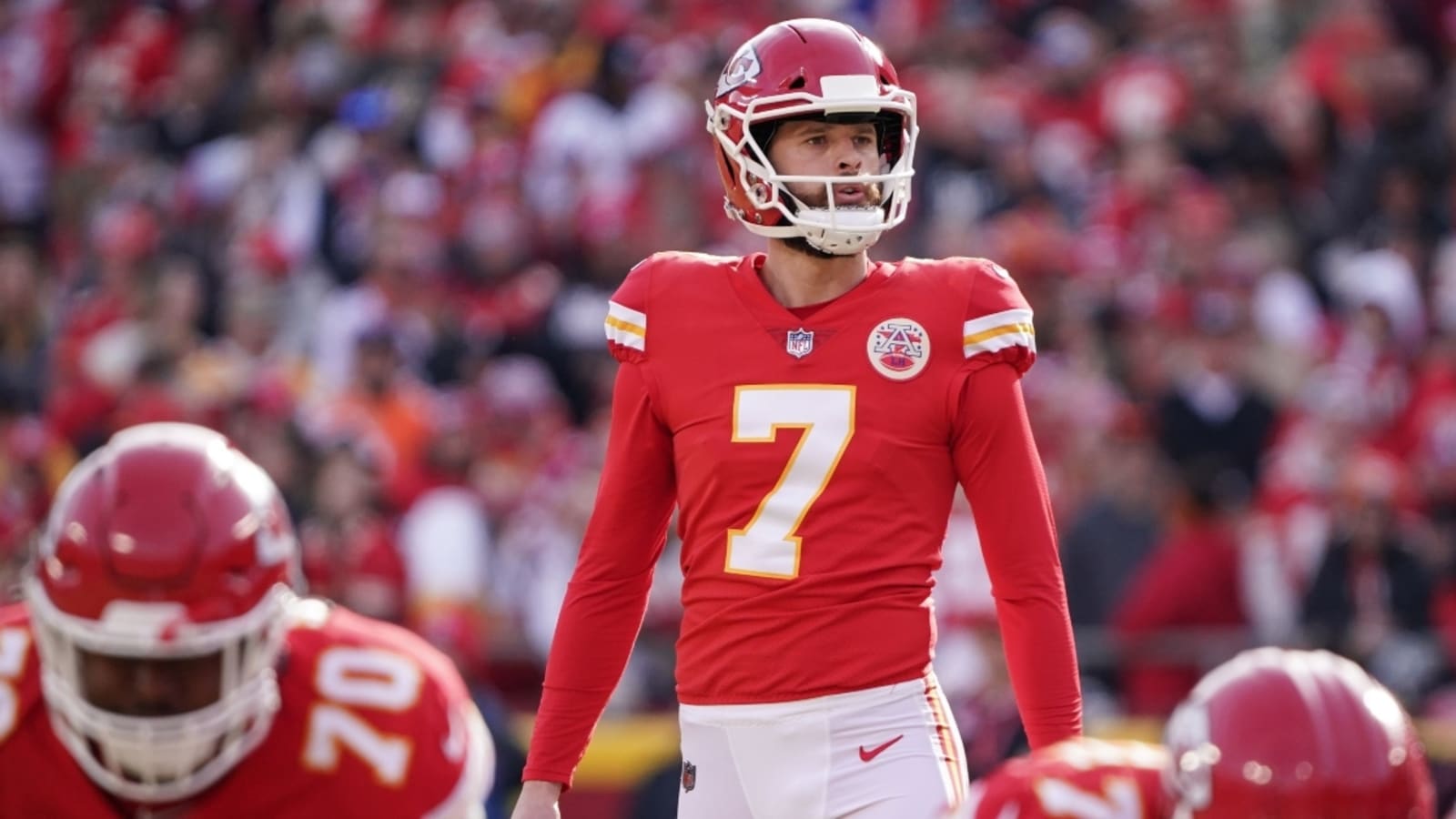 Harrison Butker addresses his viral speech comments from offseason: ‘I stand behind what I said’