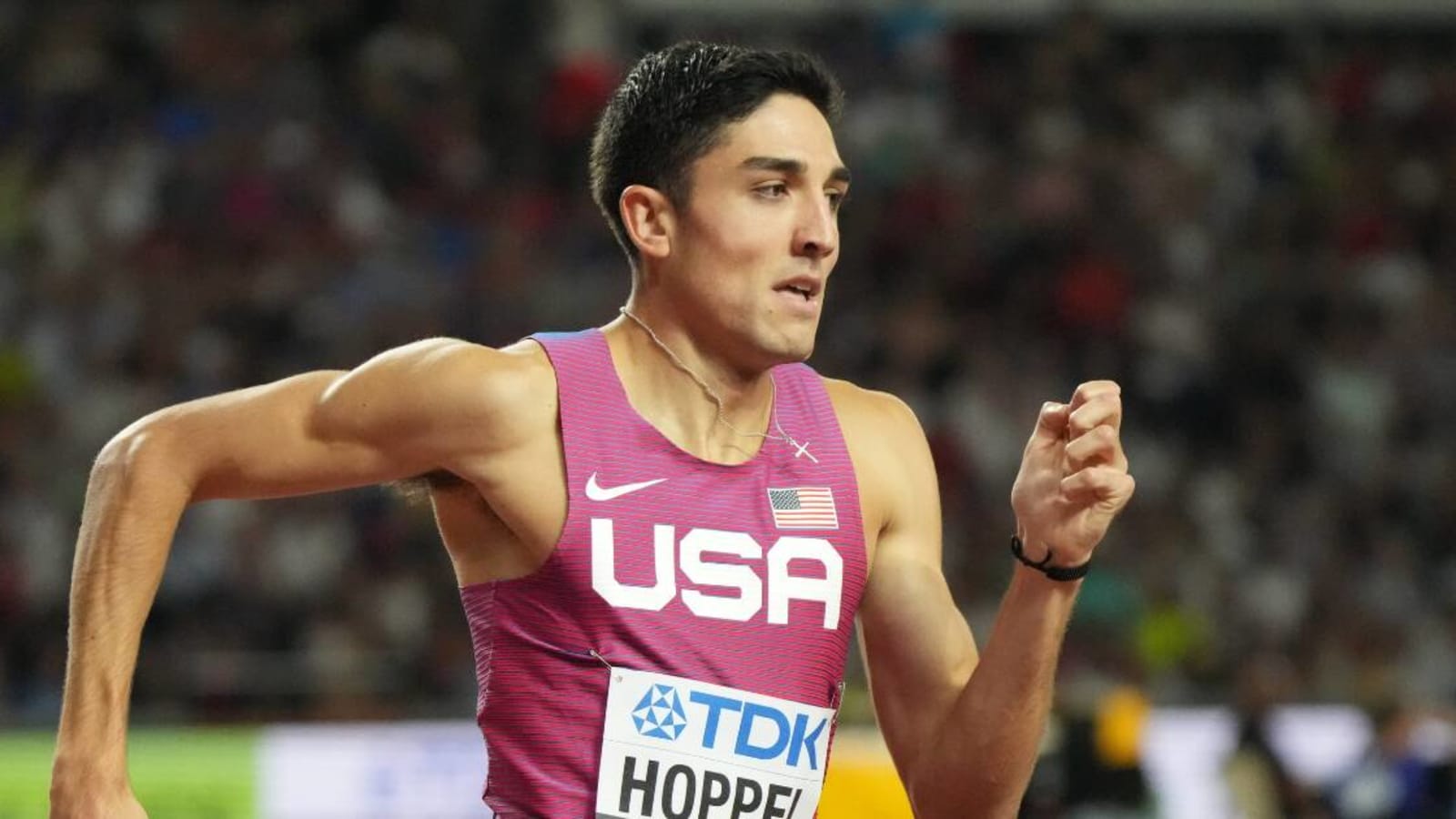 Former Kansas track star Bryce Hoppel wins World Indoor Champs 800m title