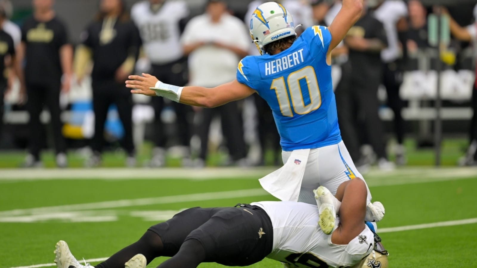 NFL fines Saints DT Nathan Shepherd for dirty play on Justin Herbert