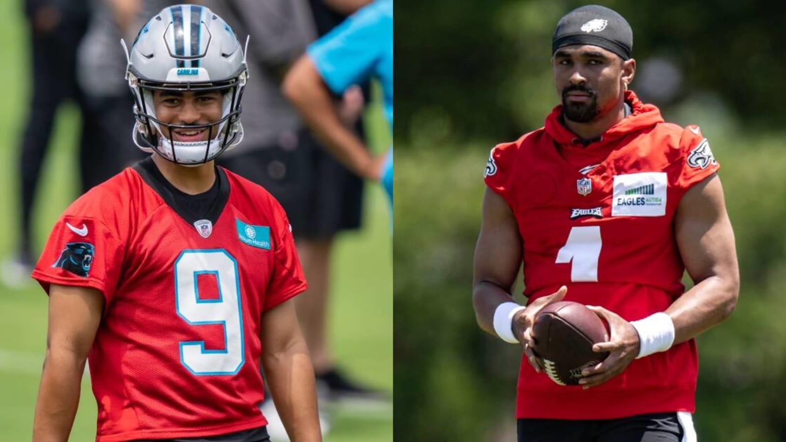 Miles Sanders compares Panthers QB Bryce Young to Jalen Hurts