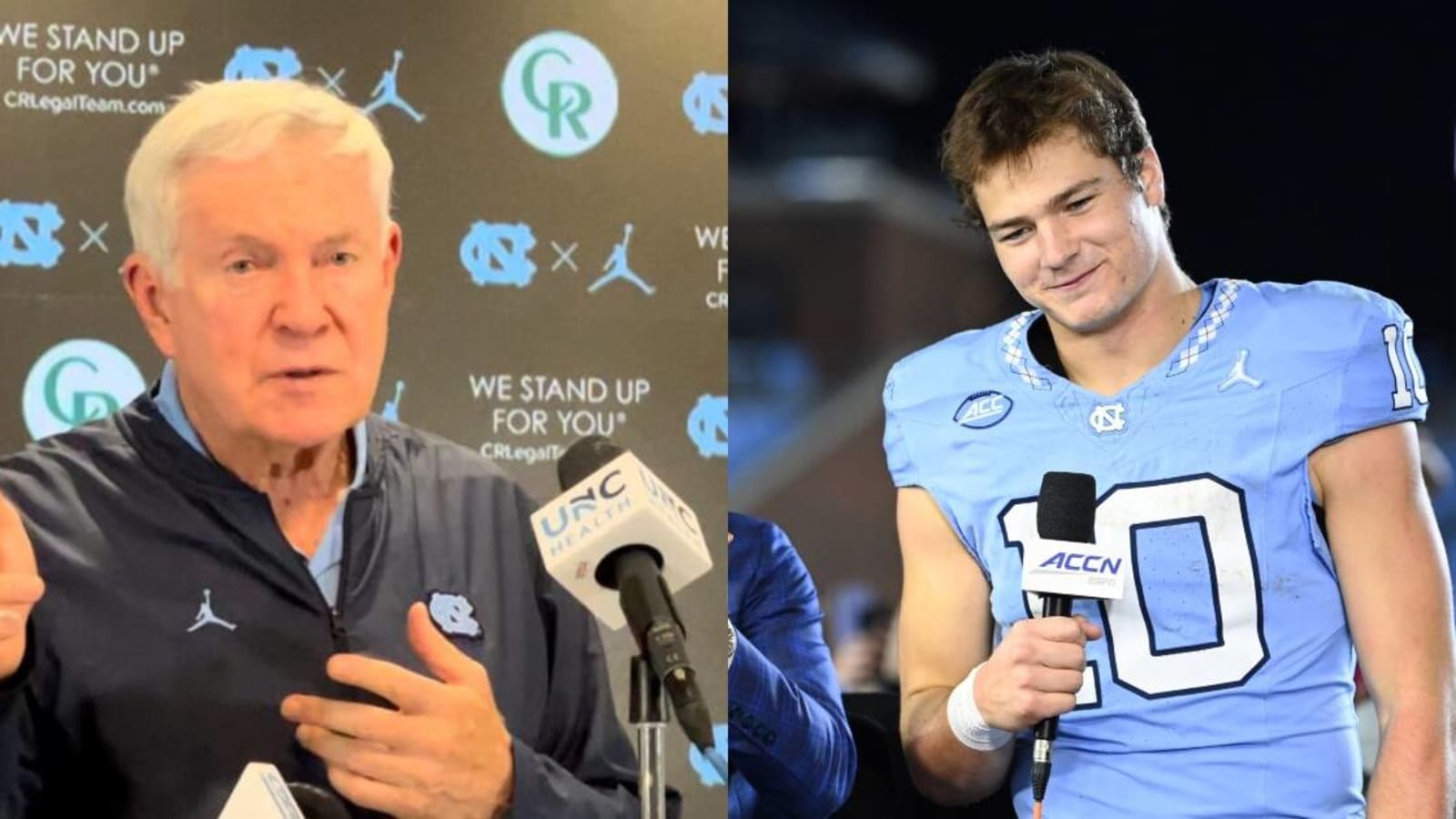 Mack Brown on Drake Maye: ‘Somebody’s going to be really, really lucky to get him’