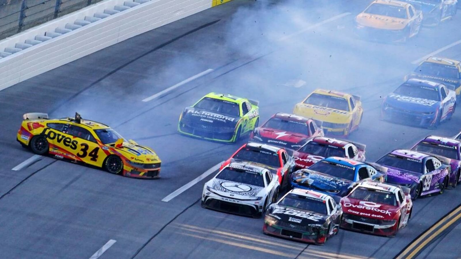 Denny Hamlin on Talladega finish: ‘Always comes down to a bad block’