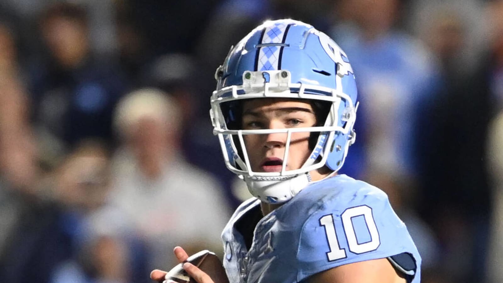 Watch: UNC QB Drake Maye plays backyard football vs. Duke