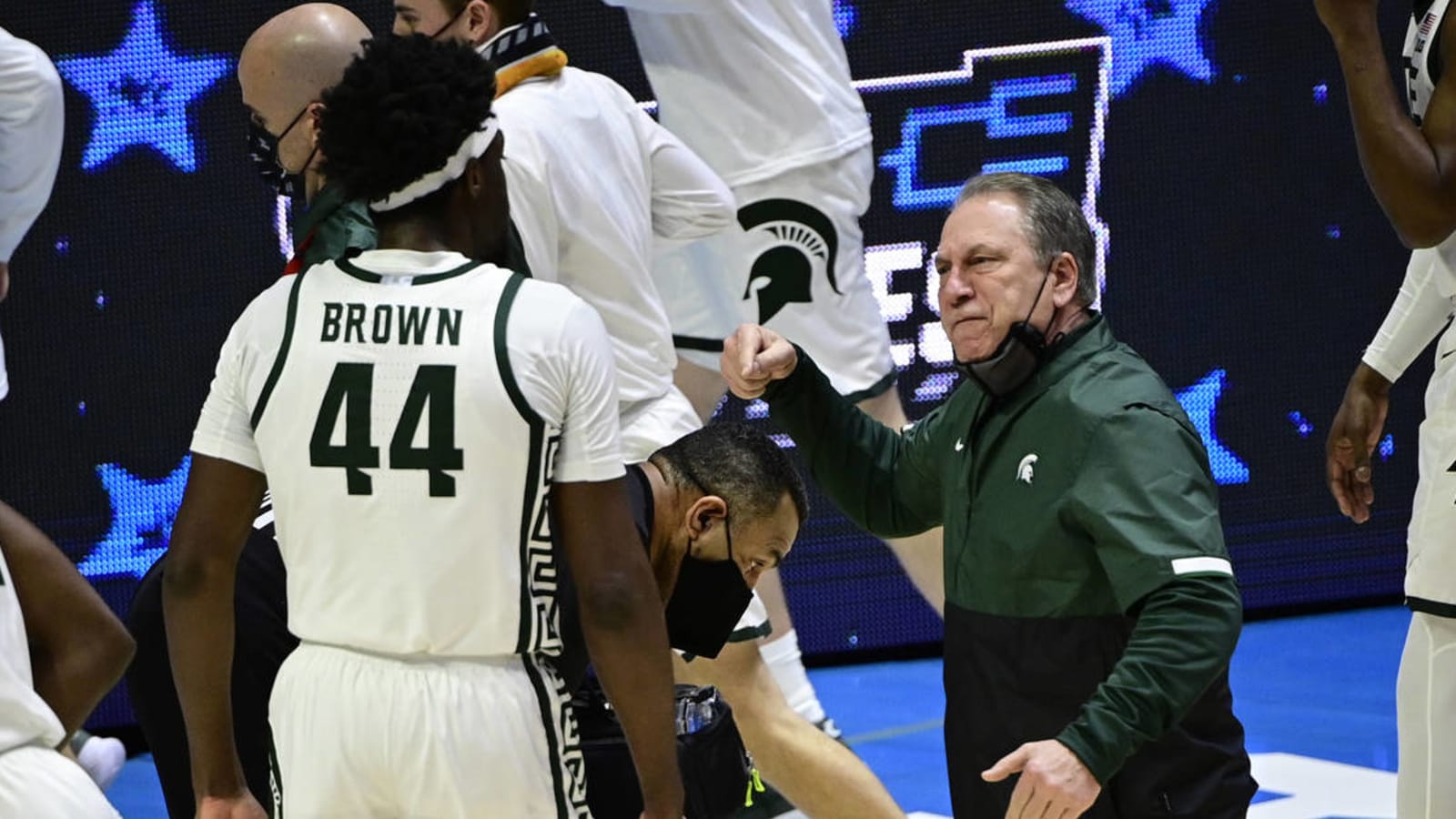 Tom Izzo addresses confrontation with Gabe Brown