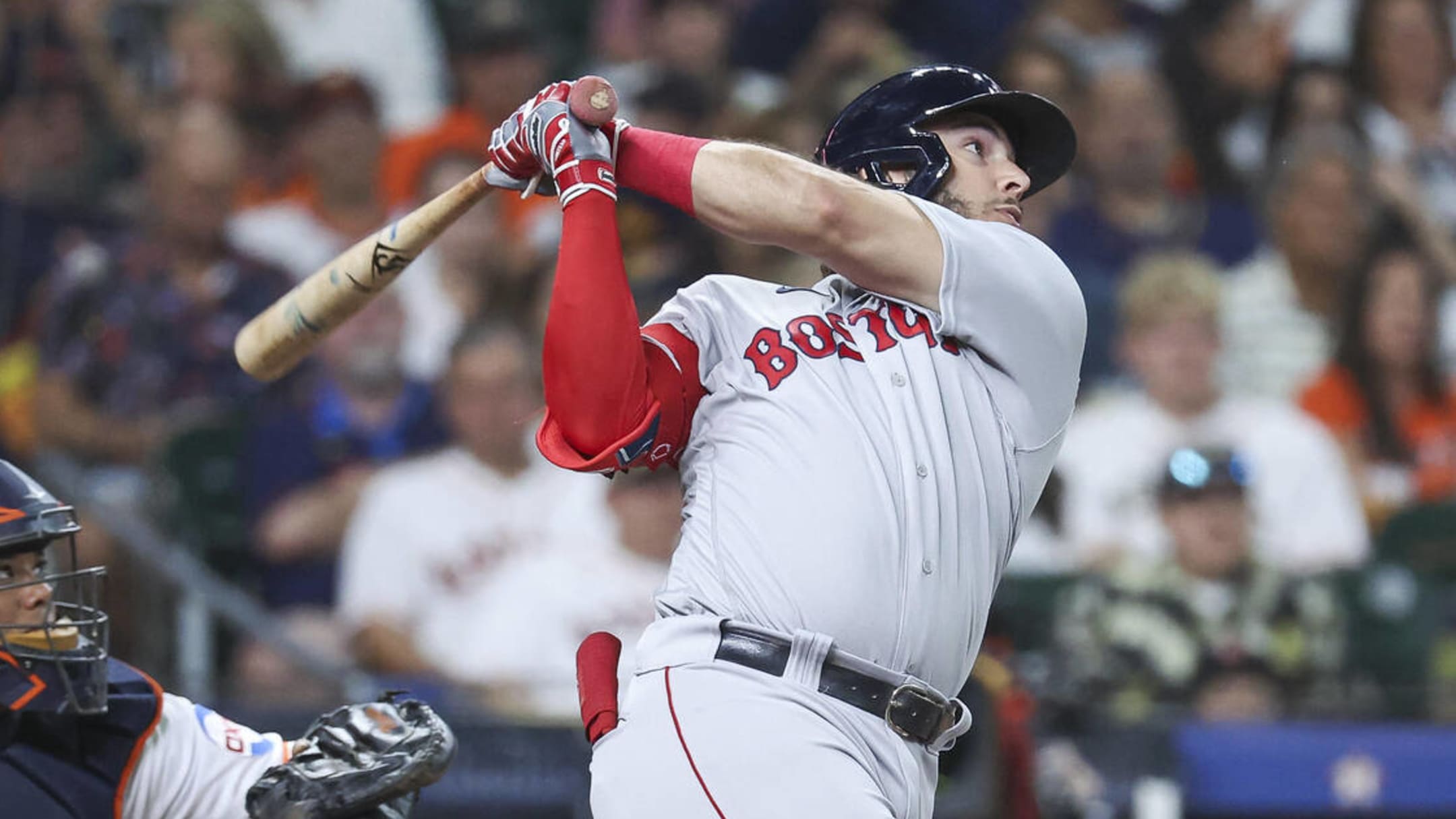 Watch Red Sox's Red-Hot Rookie Slugger Belt First MLB Home Run Vs. Astros