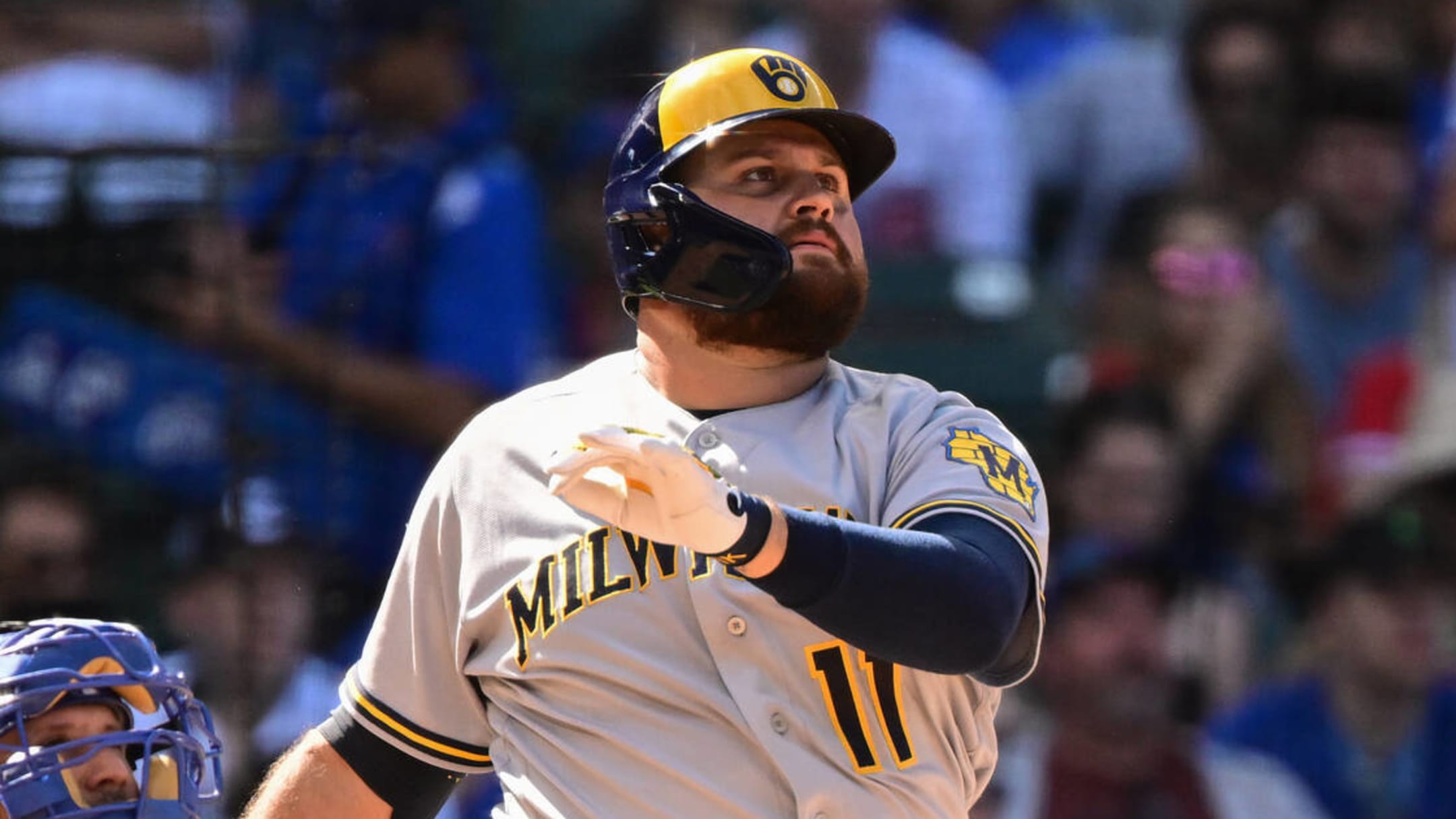Rowdy Tellez pitches Brewers to Post Season #shorts 