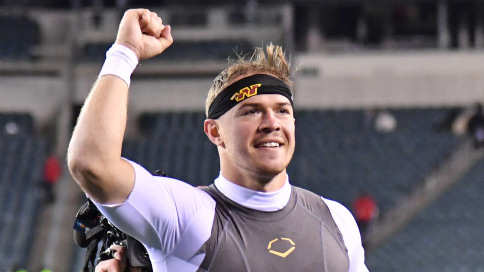 Watch: Commanders QB Taylor Heinicke gets the Kirk Cousins treatment after beating Eagles