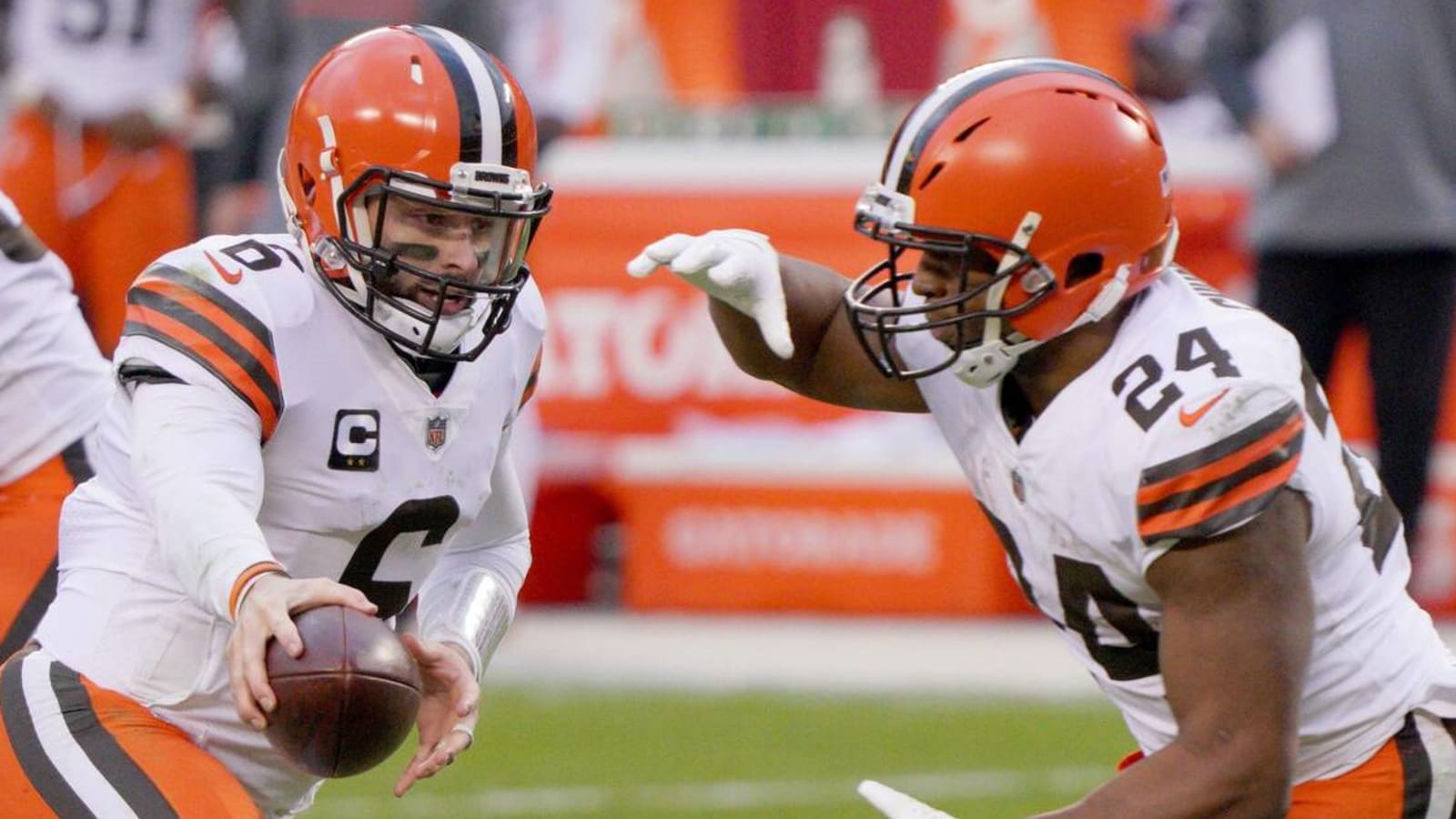 Nick Chubb praises 'great guy' Baker Mayfield