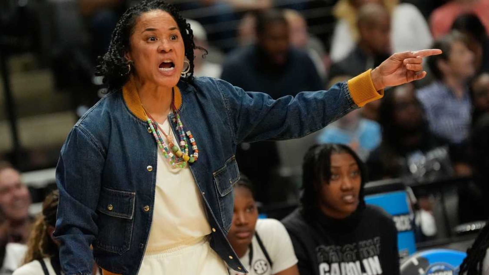 Dawn Staley defends referees after Sweet 16 win over Maryland