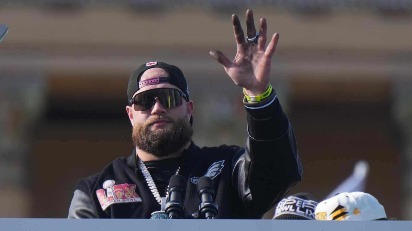 Eagles&#39; five-time All-Pro Lane Johnson has something more to celebrate than another Super Bowl win
