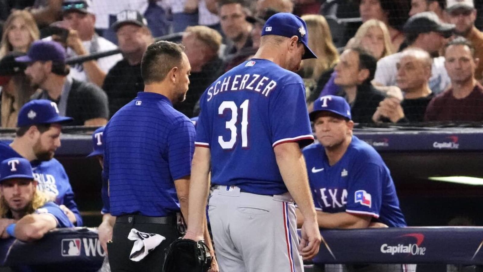 Max Scherzer was in agony as he exited Game 3 with back pain