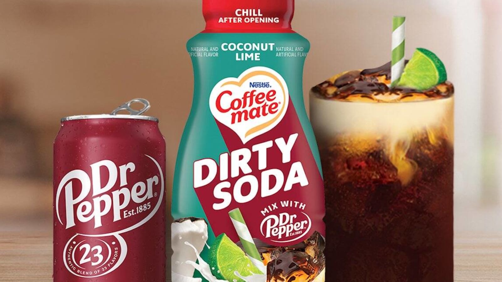 Coffee Mate and Dr. Pepper Mixed Up a Dirty Soda Creamer