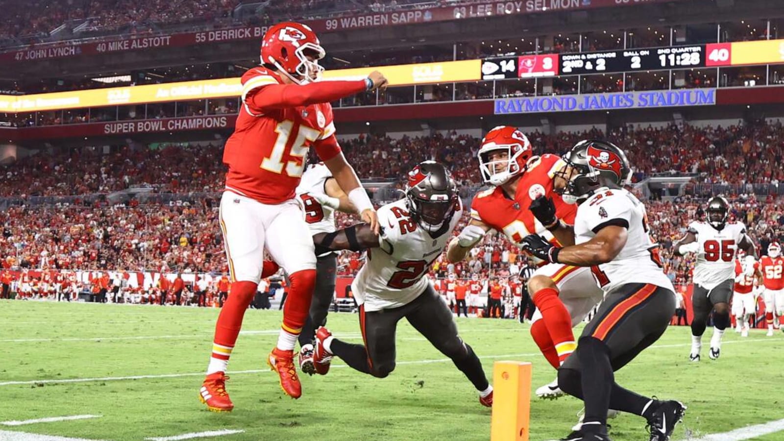 Was Sunday night's tear drop TD Patrick Mahomes' finest play?