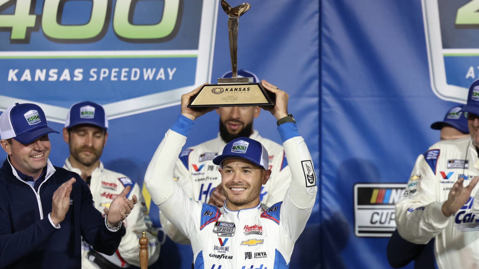 Watch: Kyle Larson claims he 'respect the heck out of' Denny Hamlin’s talent