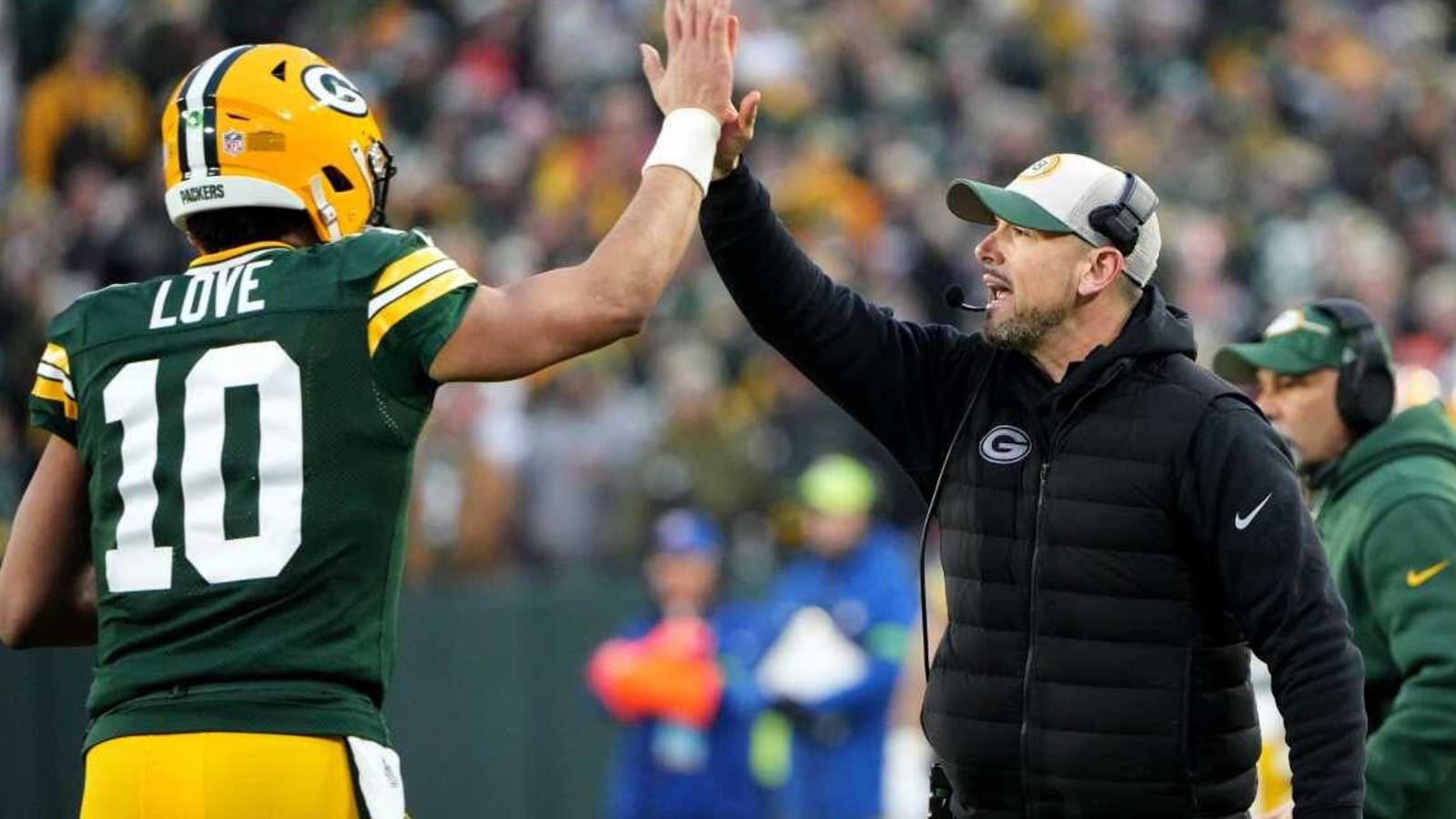 LaFleur and Love share special moment after big win