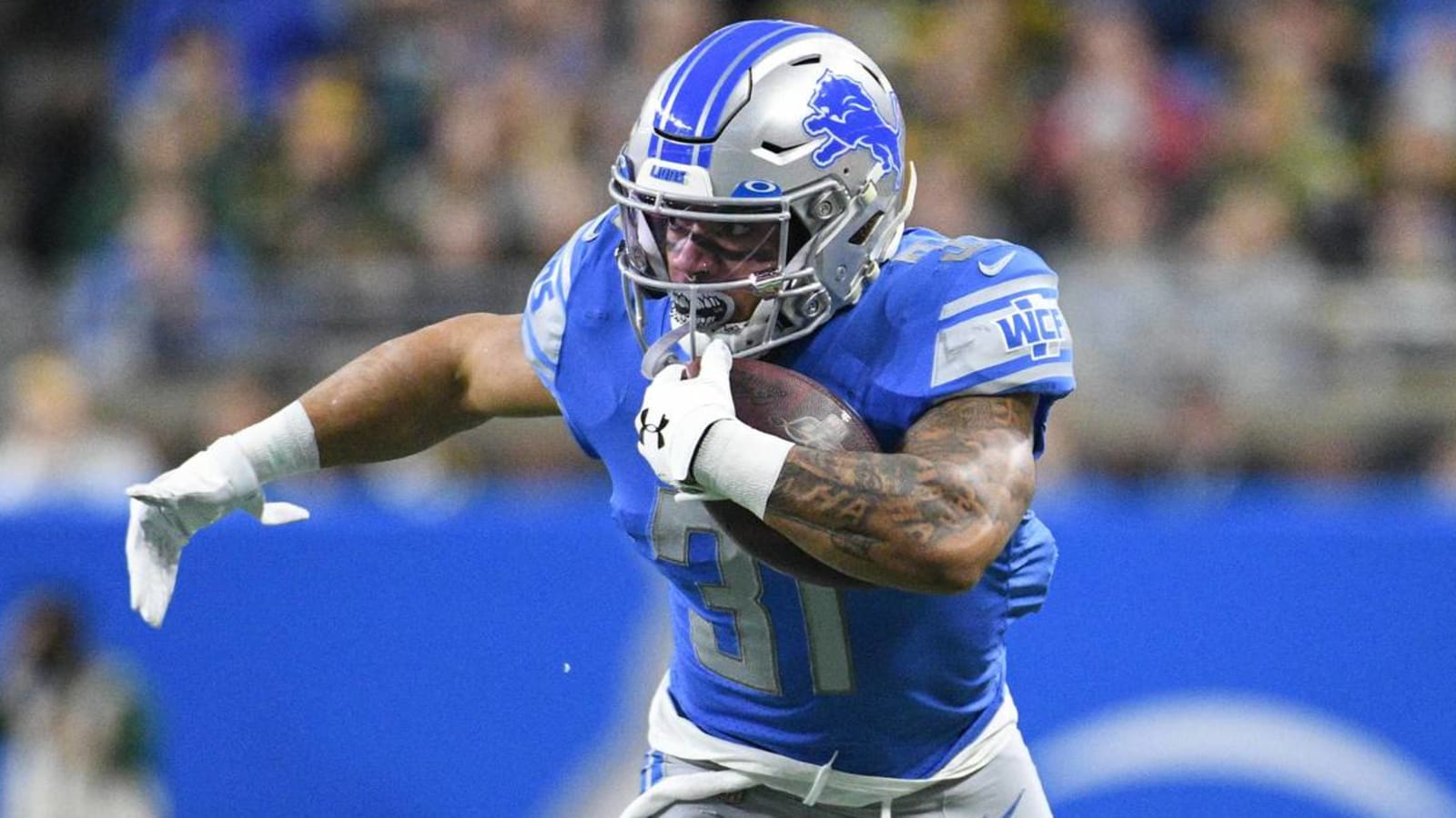 Watch: Lions RB Ty Johnson shows incredible strength during insane workout