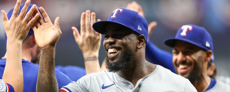 Adolis Garcia shows off cannon arm with insane throw home
