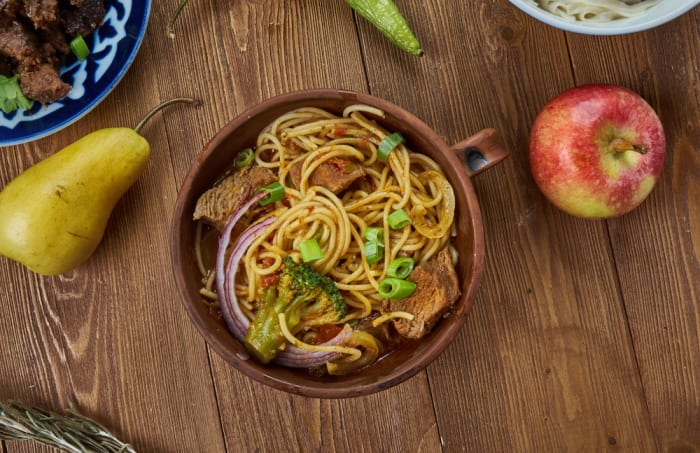 Mongolian beef ramen