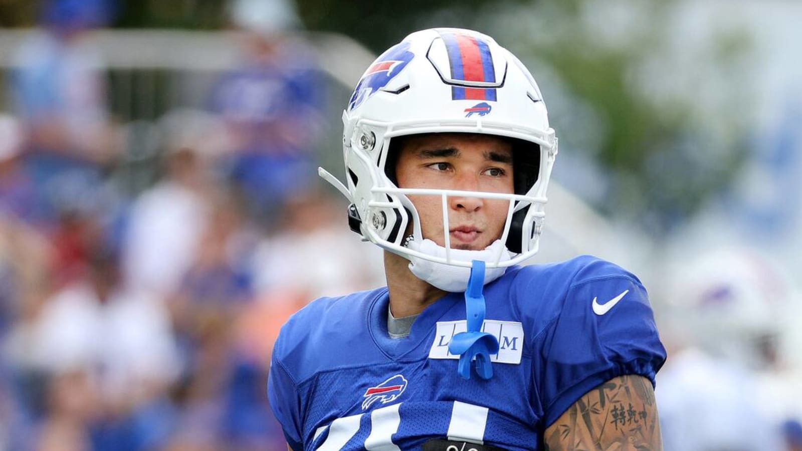 Bills safety taken from field in ambulance after collision