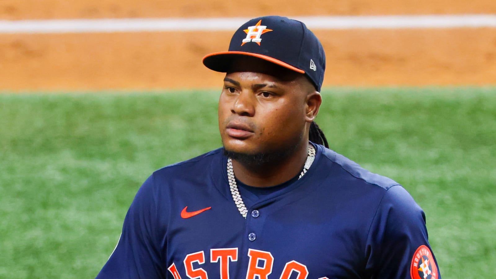Watch: Astros' Valdez loses no-hit bid with two outs in ninth