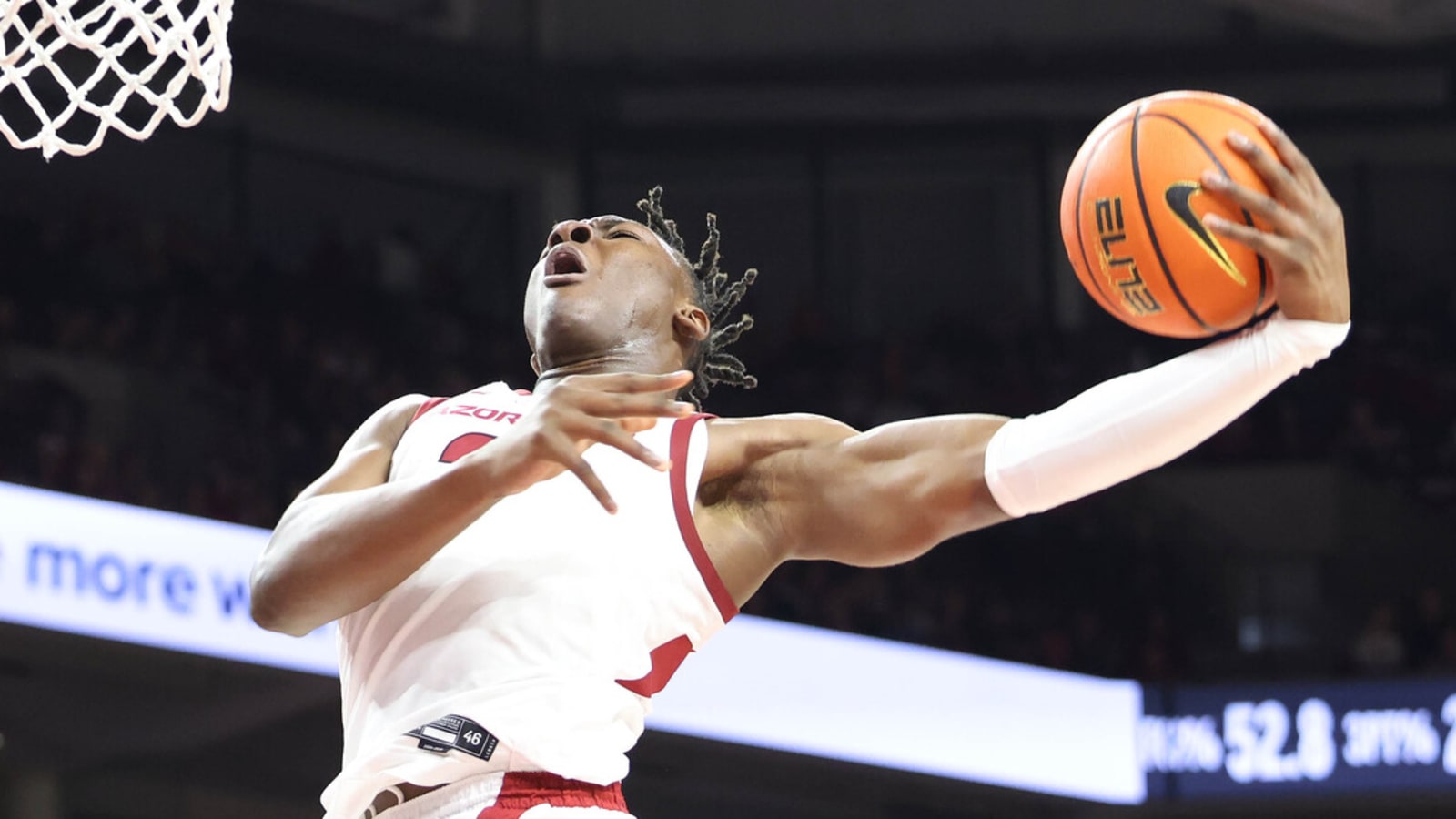 Adou Thiero, No. 20 Arkansas hold off Little Rock