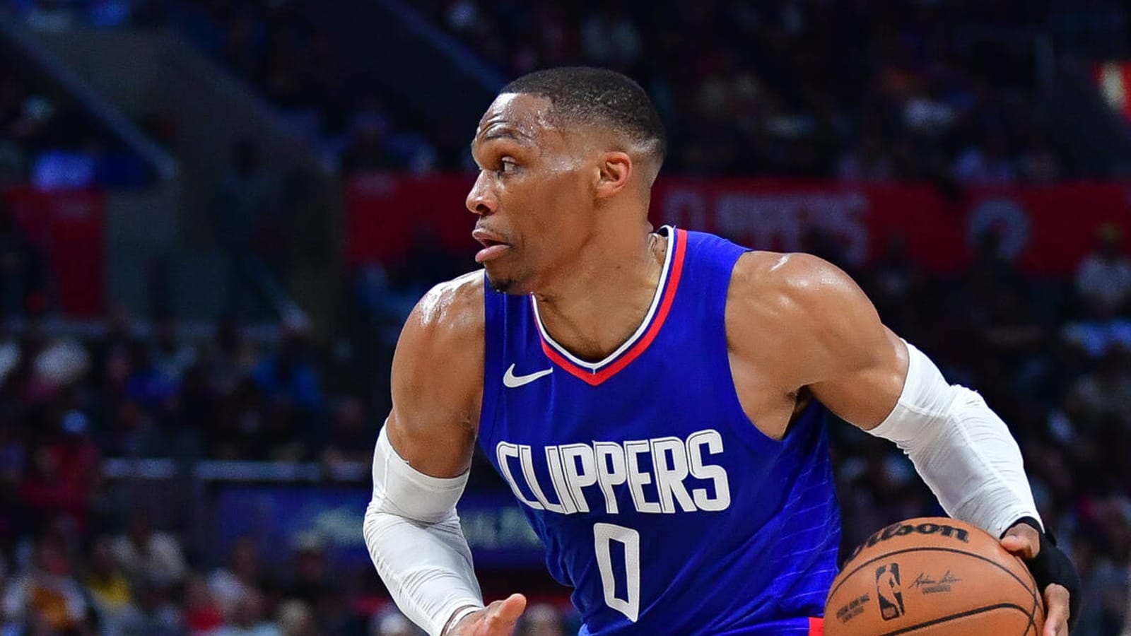 Watch: Russell Westbrook gets tech from referee for barking at Tyrese Haliburton after dunk