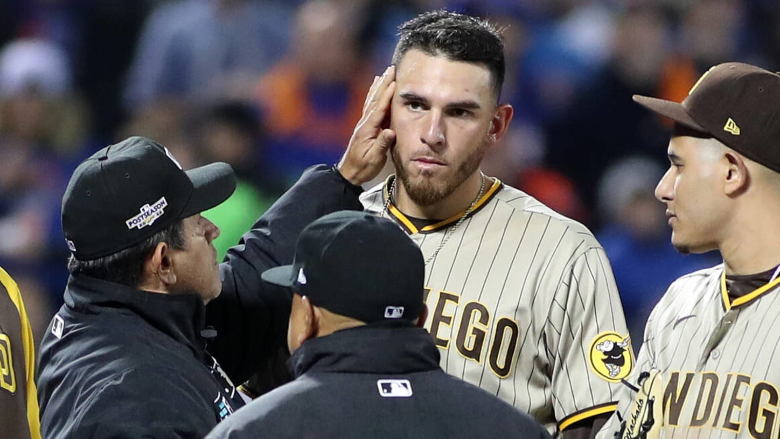 😂 POV: Umpire after Rubbing Padres Pitcher Joe Musgrove's Sweaty Cheatin'  Ears