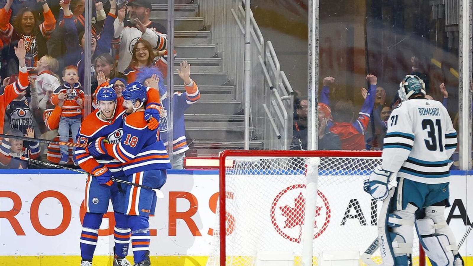 Instant Reaction: Oilers explode with season-high nine goals in dominant win over Sharks