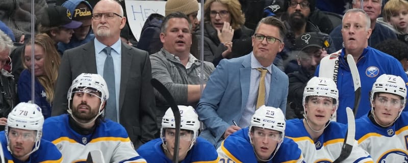 Sabres HC Lindy Ruff appears to be concerned about the Maple Leafs’ travelling fans