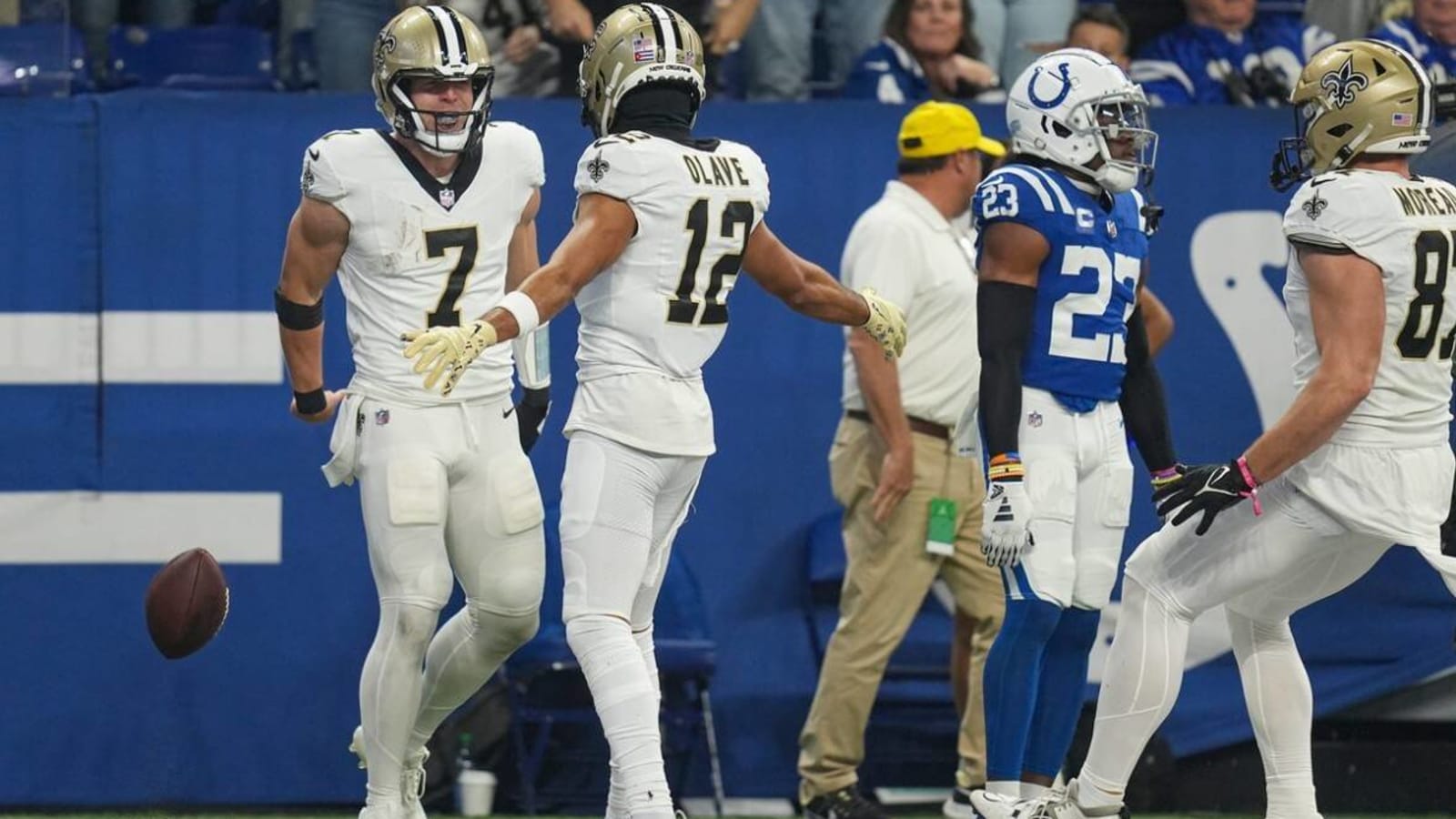 Reported Game Status for Chris Olave, Taysom Hill, & Rashid Shaheed vs. Panthers