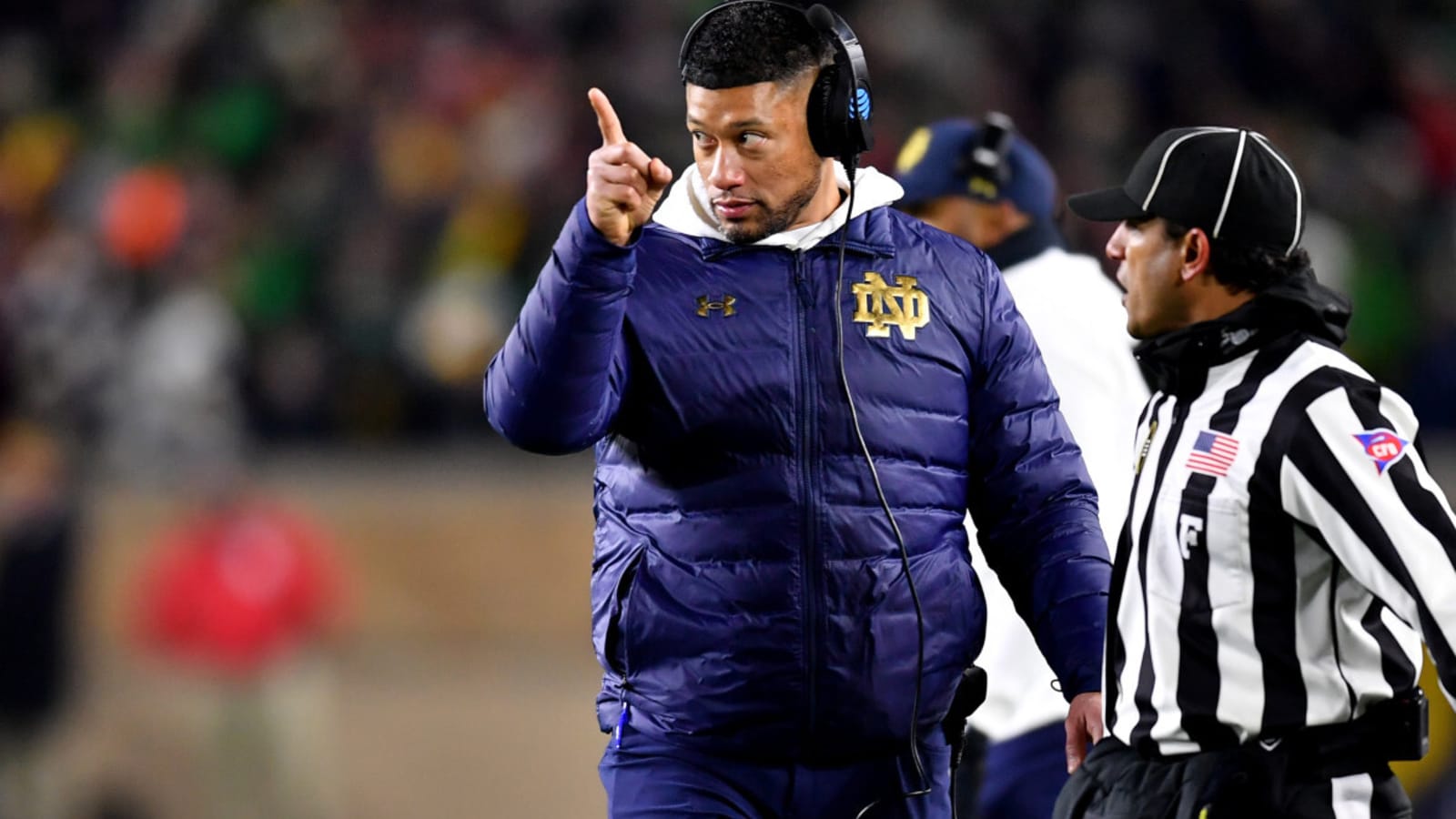 Marcus Freeman&#39;s Message to Curt Cignetti During Postgame Handshake in Notre Dame-Indiana