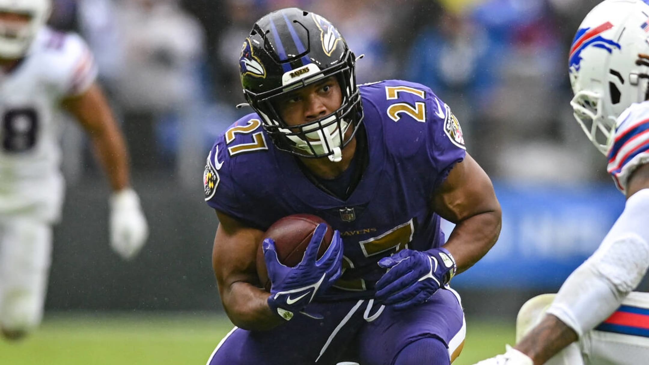 Ravens rule out RB J.K. Dobbins Week 7 with knee issues