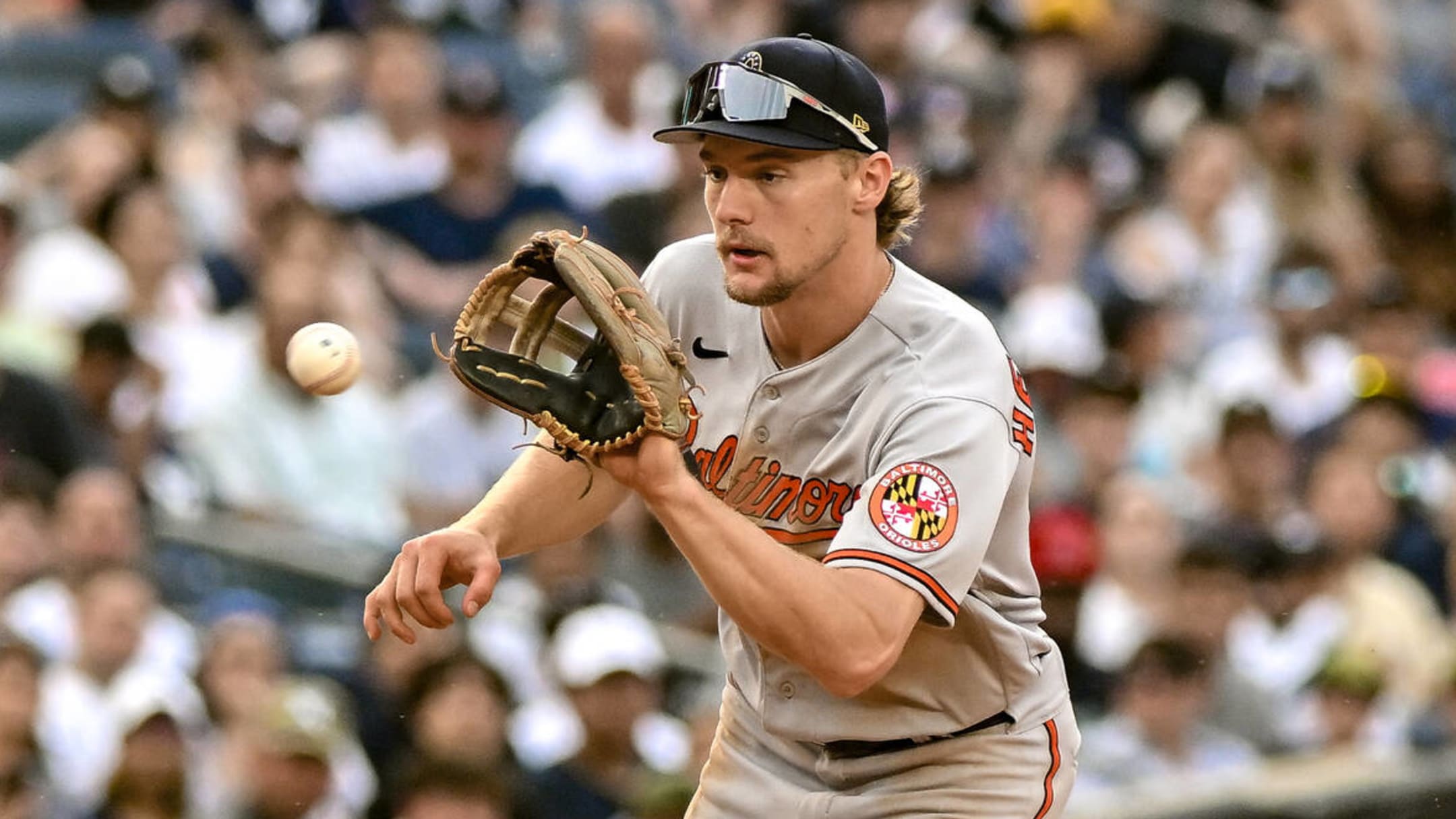 Cameraman at Yankee Stadium injured by wild throw from Orioles shortstop Gunnar  Henderson