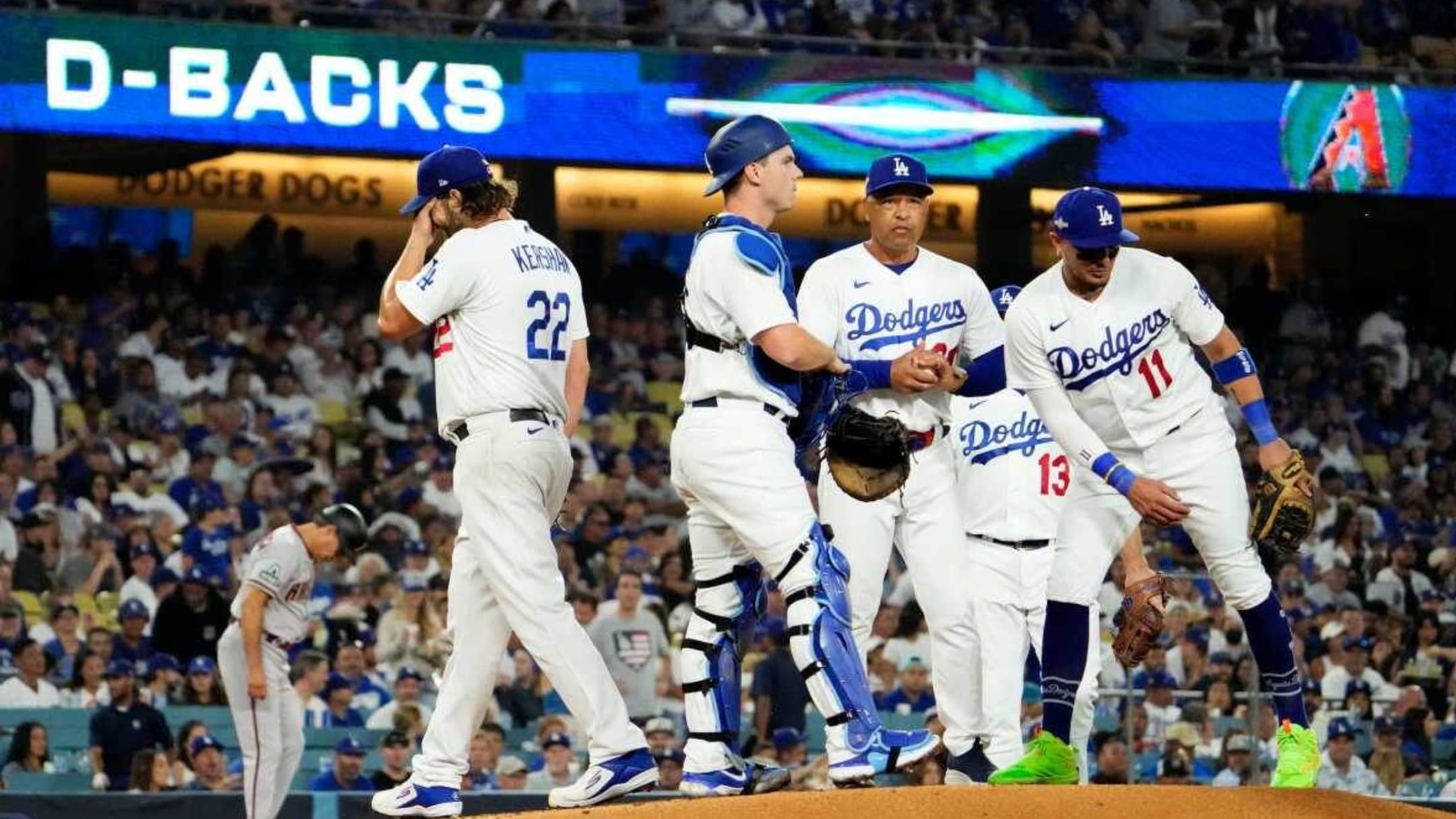 The 5-day layoff isn't beating the Dodgers but the Diamondbacks