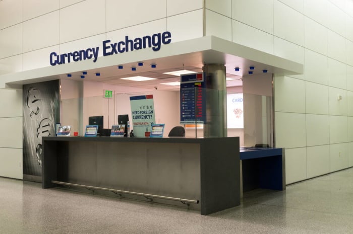 Don't exchange currency in the airport