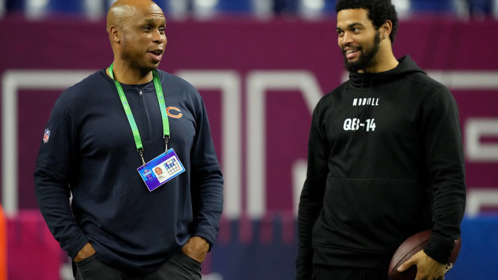Bears Host USC Quarterback Caleb Williams at Halas Hall