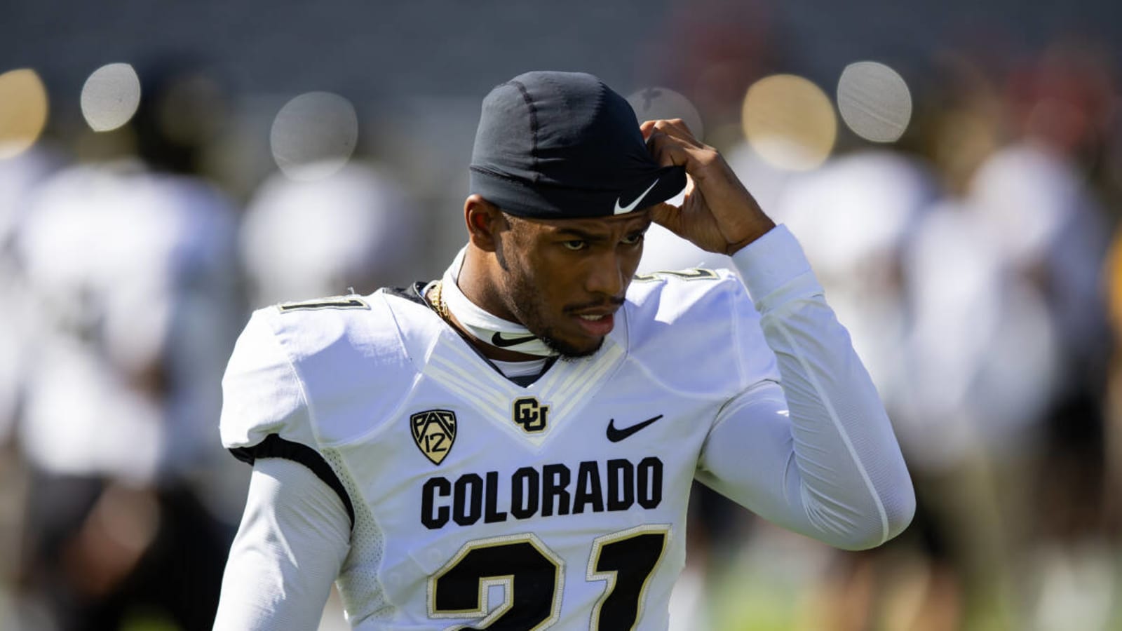 Watch: Colorado&#39;s Shilo Sanders huge hit with forced fumble vs. UCLA