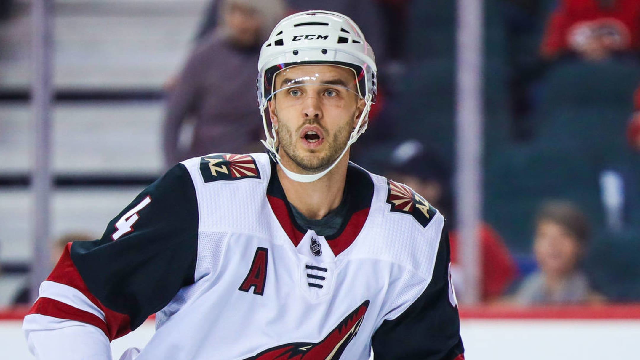 Arizona Coyotes defenseman Niklas Hjalmarsson (4) in the first