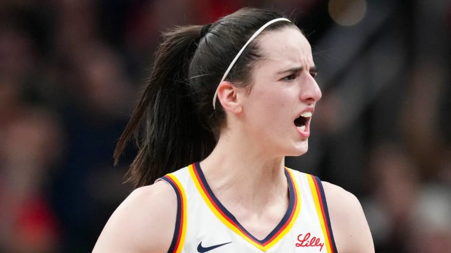 Watch: Caitlin Clark strikes first in WNBA matchup against Angel Reese