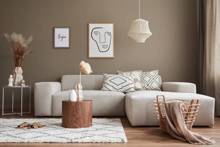 Use neutrals as the base for your color palette