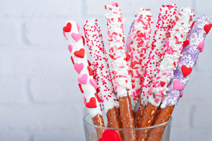 Chocolate-covered pretzels
