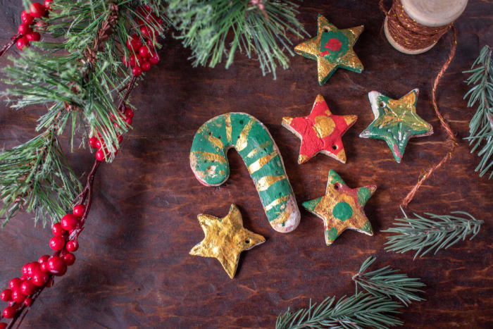 Make super-easy salt dough ornaments with the kids