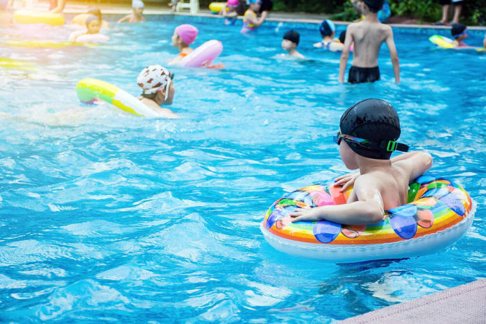 Head to a community pool