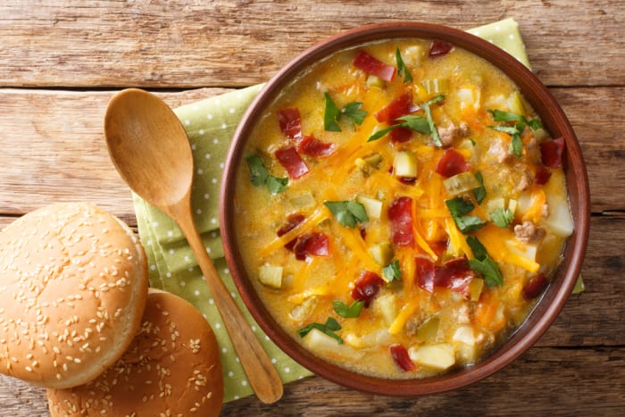 Cheeseburger soup